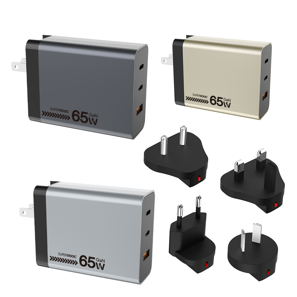 TL975 65W Replaceable Plug GaN Travel Charger