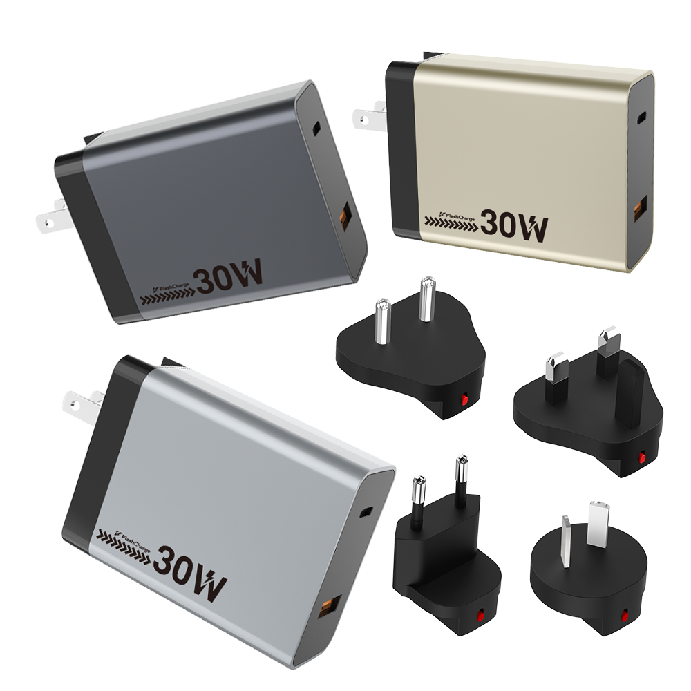 TL975 30W Replaceable Plug Travel Charger