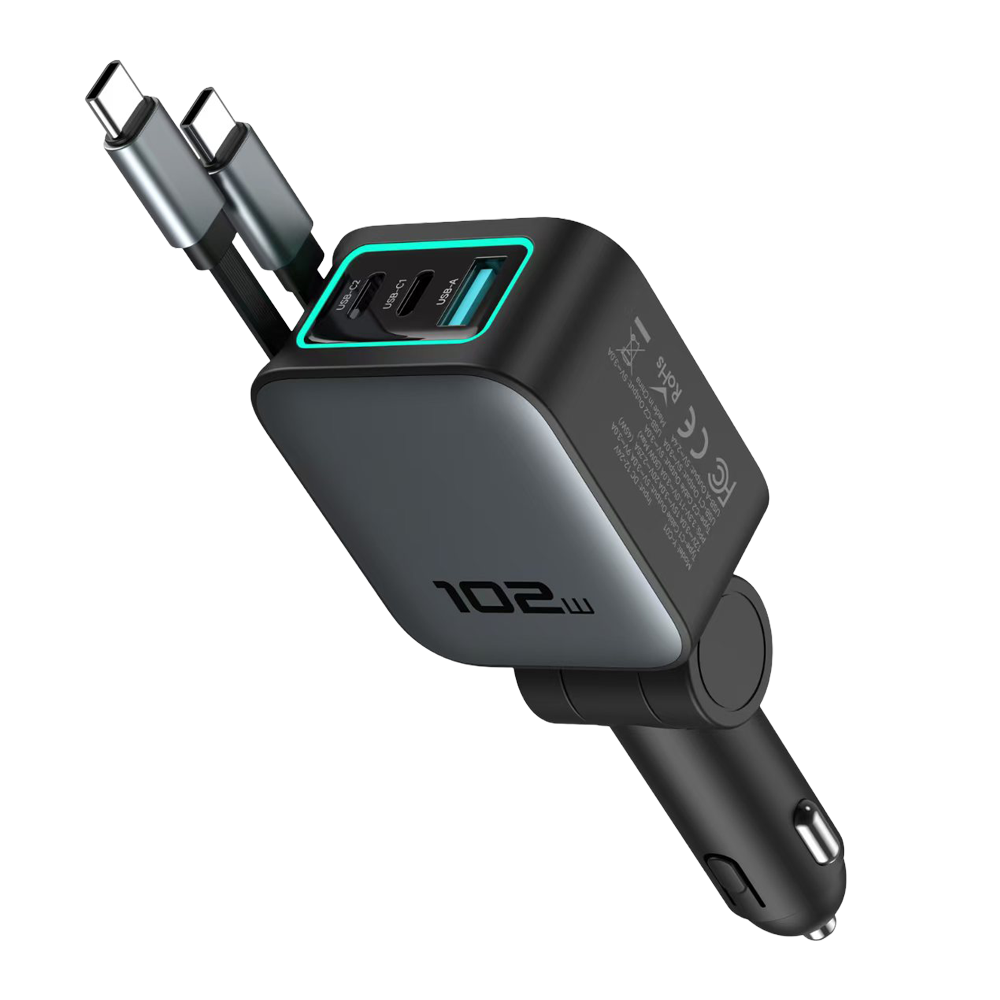 GP-C098 With Retractable Cable Car Charger