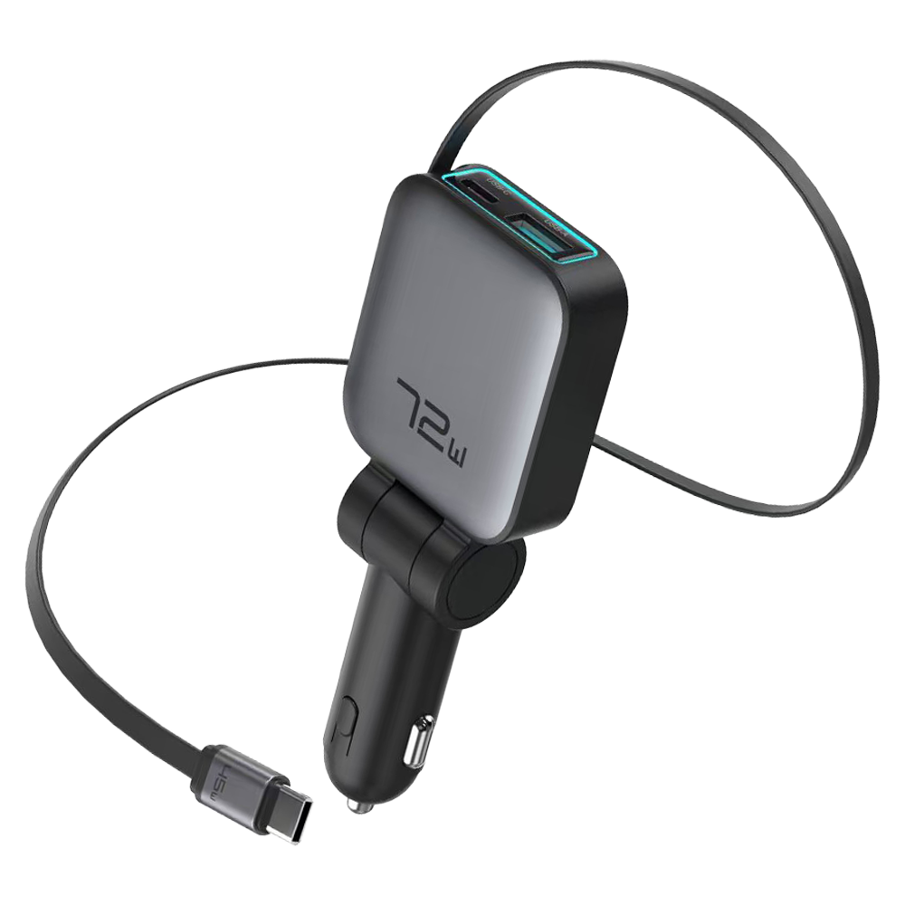 GP-C097 With Retractable Cable Car Charger